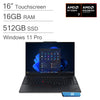 Lenovo - Upgraded - ThinkPad E16 Gen 3 16 in FHD+ AI Touchscreen Ryzen 7 250