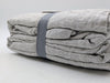 The Citizenry Stonewashed Linen Sheet Set Queen - Graphite thin stripe