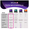 LG gram Pro Intel Ultra 9 285H 5050 8 GB RTX 32GB 2TB 17 2560 x 1600 whCell 90Wh