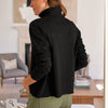 Frank & Eileen Patrick Popover Henley Top Womens S Small Heritage Jersey Black