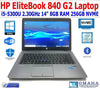 HP ELITEBOOK 840 G2 i5-5300U 8GB RAM 256GB NVMe WIN10 PRO / 14.0in