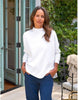 Frank & Eileen EFFIE Long Sleeve Funnel Neck Capelet Sweatshirt Size S Small
