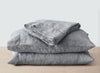 Citizenry Stonewashed Linen Sheet Set - Full Size - Indigo Chambray