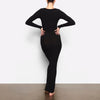 SKIMS NWT Soft Lounge Long Sleeve Dress | Small | Onyx
