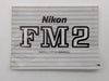Nikon FM2 Black 35mm SLR Film Camera Body w/ Box Manual