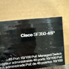 New Sealed SF350-48P-K9-NA, CISCO 48 10/100 PoE+ ports (8 support 60W PoE Switch