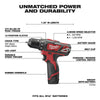 Milwaukee M12 3/8in Drill & 1/4in Hex Impact Driver Combo, #2494-22