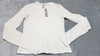 Skims Marble White Cotton Jersey Long Sleeve T-Shirt | Size XS Extra Small | NWT