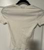 Skims Cotton Jersey T-Shirt in Light Grey, Size XS