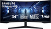 Samsung - 34 in Odyssey G5 1000R Curved 1ms 165Hz QHD FreeSync Prem Gaming