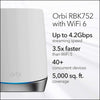 **BRAND NEW** NETGEAR Orbi AX4200 Tri-Band Mesh Wi-Fi 6 Router (RBK752)