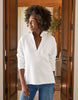 Frank & Eileen Patrick Popover Henley Triple Fleece White Sz S Small New NWT