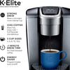 Keurig K-Elite Single-Serve K-Cup Pod Coffee Maker, Brushed Silver New Open Box