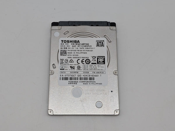 Toshiba MQ01ABF050 500GB SATA 2.5 Inch Hard Disk Drive
