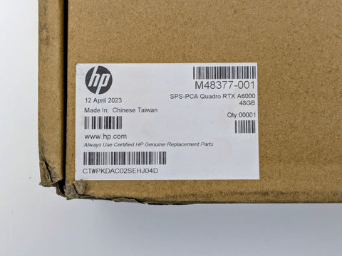 PG133C HP Nvidia RTX A6000E 48GB GDDR6 PCIE 4.0 GPU Card