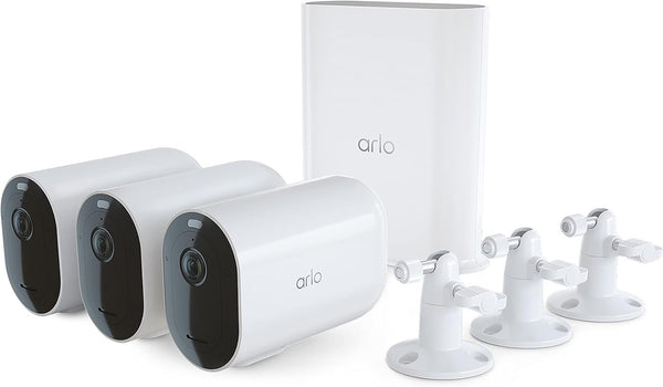 Arlo Pro 4 XL Spotlight 3 Camera Security Bundle VMS4352P-1CCNAS New