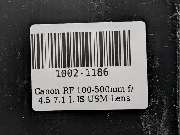 Canon RF 100-500mm f/4.5-7.1 L IS USM Super Telephoto Zoom Lens - Open Box