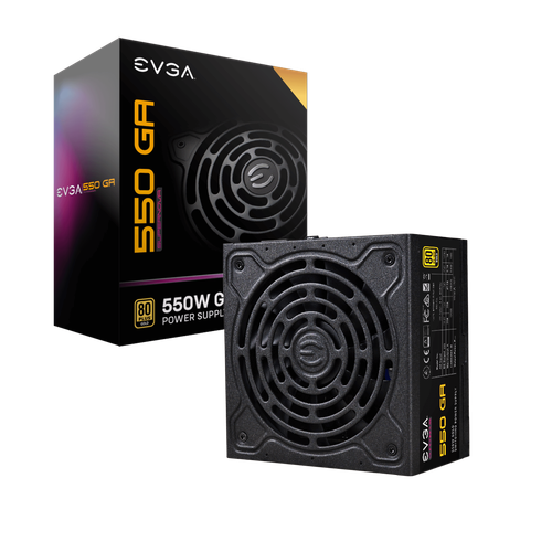 EVGA SuperNOVA 550 GA, 80 Plus Gold 550W, Fully Modular, Eco Mode, 10 Year Warra