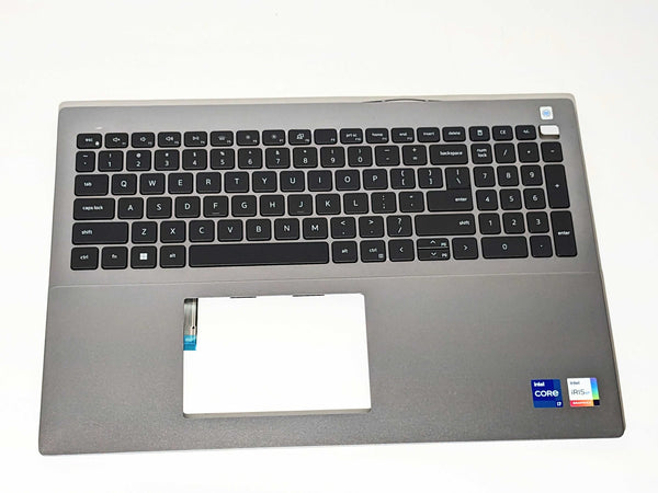 Dell German Deutsch Backlit Keyboard Clavier Palmrest Silver 0 WD68D 09RM8N DENT