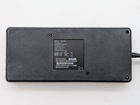 Dell MC62X Thunderbolt WD19TB K20A001 Docking Station w/ 180W Power Adapter