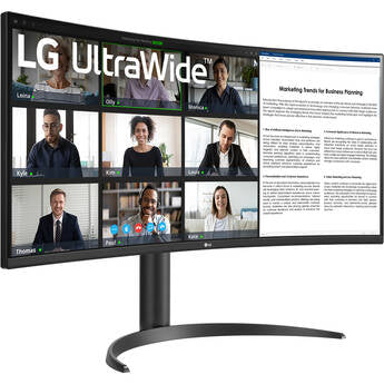 LG UltraWide 34WR55QK-B 34 in 1440p HDR 100 Hz Curved Monitor