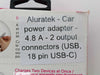 Aluratek - Car Power Adapter - 4.8 A - 2 output connectors