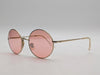 Ray-Ban RB1970 Oval Sunglasses Gold Frame Pink Evolve Lens 54-19-145 w/ Case