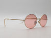 Ray-Ban RB1970 Oval Sunglasses Gold Frame Pink Evolve Lens 54-19-145 w/ Case