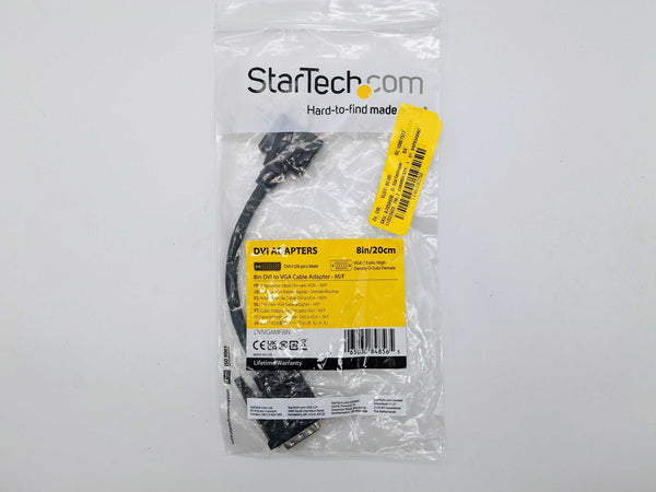 StarTech DVIVGAMF8IN 8in DVI to VGA Cable Adapter - DVI-I Male to VGA Female