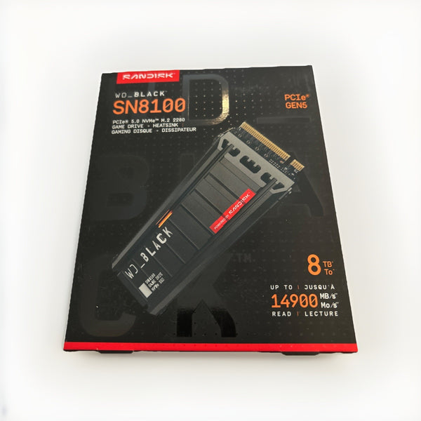 NEW WD Black SN8100 8TB NVMe SSD with Heatsink