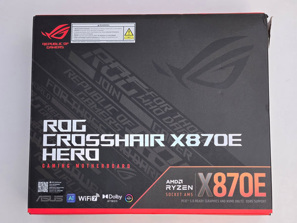 New Asus Rog Crosshair X870E Hero AM5 ATX AMD DDR5 Motherboard