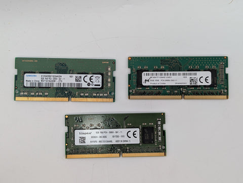 3 X Assorted 2666MT/s 8GB DDR4 SODIMM RAM | Ships Free