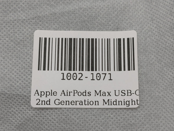 Apple AirPods Max USB-C 2nd Gen Midnight Over-Ear Wireless Headphones MWW43AM/A