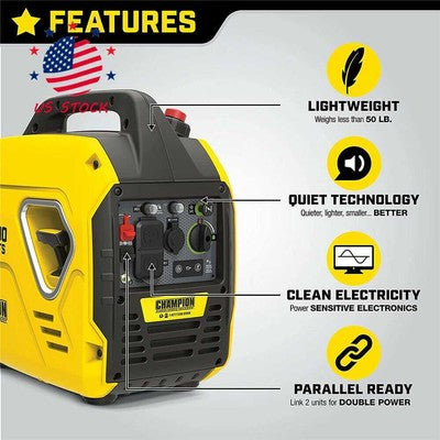Champion Power Equipment 100692 2000 Watt Ultralight Portable Inverter Generator