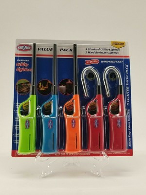NEW Kingsford Utility Lighters 5 pc Value Pack Grill Charcoal Butane Lighter BBQ