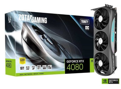 ZOTAC Trinity OC GeForce RTX 4080 16GB GDDR6X PCI Express 4.0 Video Card IN HAND