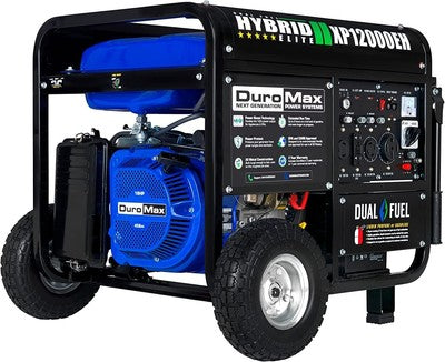 DuroMax XP12000EH 12,000 Watts Dual Fuel Gas Propane Portable Generator