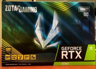 ZOTAC GAMING GEFORCE 3090 RTX Trinity OC 24GB 384Bit GDDR6X Graphics Card NIB