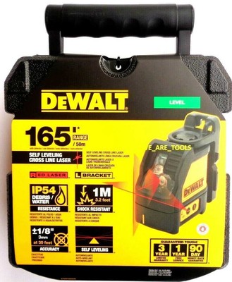 NEW Dewalt DW088K Red Cross Line Laser Self Leveling 165' Horizontal & Vertical