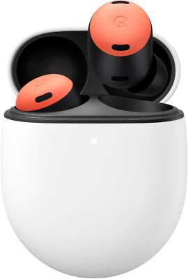 Google Pixel Buds Pro True Wireless Noise Cancelling Earbuds Coral Orange Red