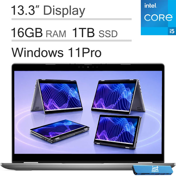 Dell - Upgraded - 13'' FHD 2-in-1 Business - Latitude Touchscreen - Intel i5