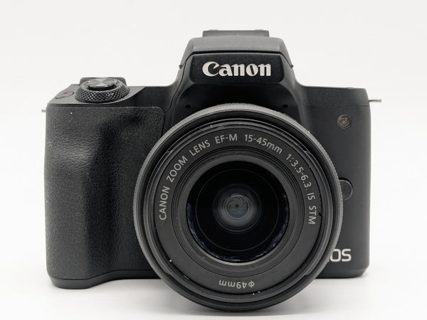 Canon EOS M50 24.1MP Mirrorless Camera Black w/ EF-M 15-45mm IS STM Lens