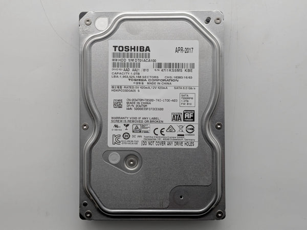 Toshiba 1000GB 3.5'' SATA 7200RPM (DT01ACA100)
