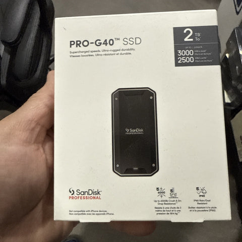 NEW Sandisk 2TB Pro G40 External SSD FREE SHIPPING