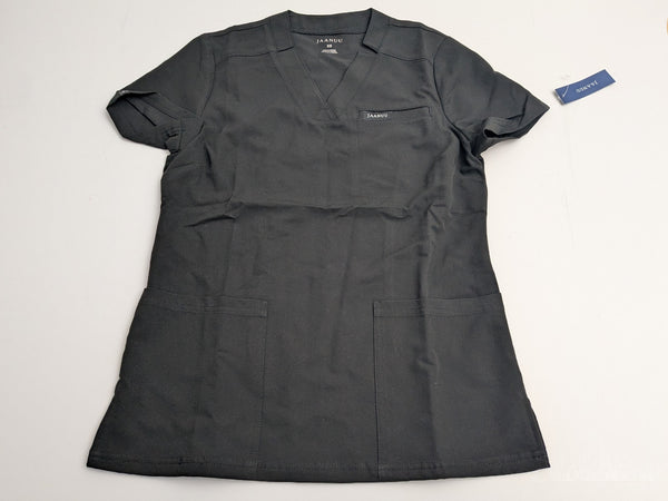 Jaanuu With Purpose Scrub Top, With Pocket, Size XS, Women's Black