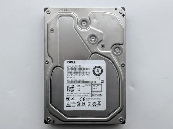 Dell Toshiba 6TB 512e 3.5 LFF 7.2K NL SAS 12G 3.5in HDD AF Hard Drive