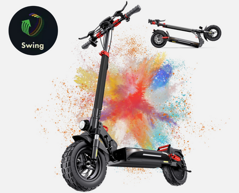 Adult Electric Scooter 800W 48V 16Ah 28MPH 47Mi 10in Foldable Dual Suspension