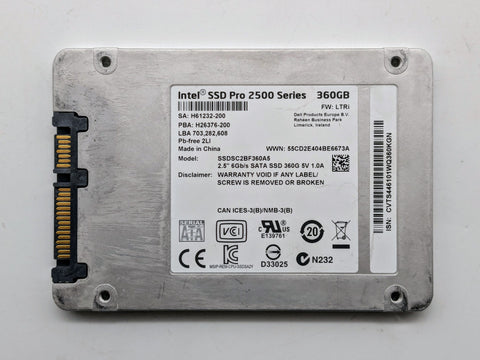 Intel SSD 360GB Pro 2500 Series MLC 2.5