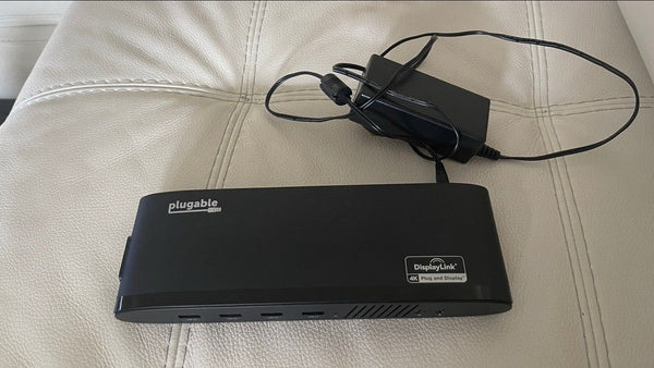 Plugable UD6950H USB 3.0 Dual 4K Display Horizontal Docking Station