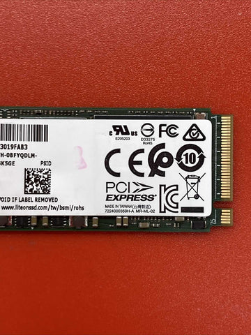 256G Lite-On CA3-8D256-Q11 546VP M.2 SSD Dell Solid State Drive